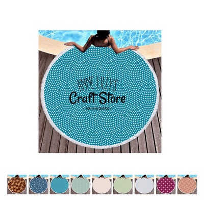 Circular Microfiber Beach Towel