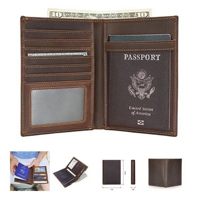 Vintage Leather Passport Case