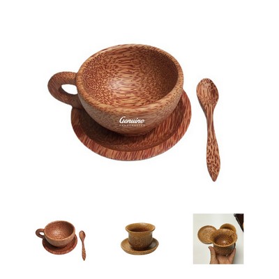 12oz Coconut Wooden Mug