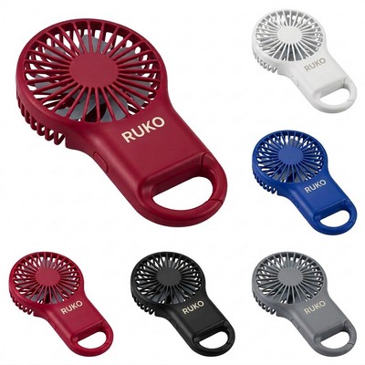Rechargeable Clip-On Mini USB Fan with Three Speeds
