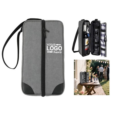 Single Bottle Insulated Wine Tote