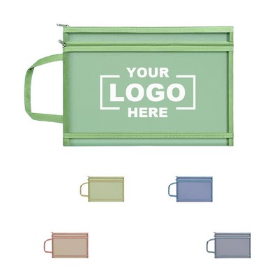 2-Layer Mesh Zipper Organizer Pouch