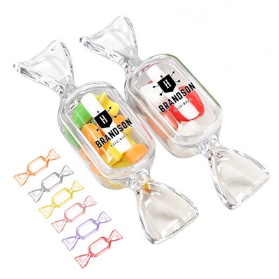 Mini Plastic Clear Candy Shaped Candy Storage Boxes