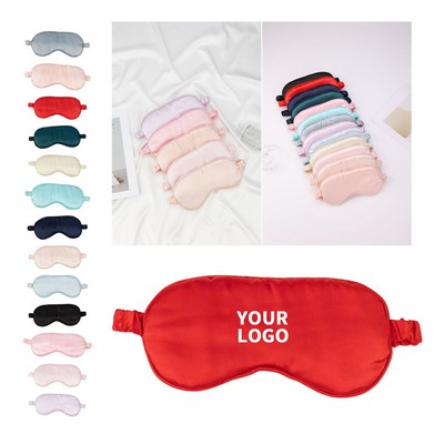 Silk Satin Memory Foam Contour Sleep Eye Mask