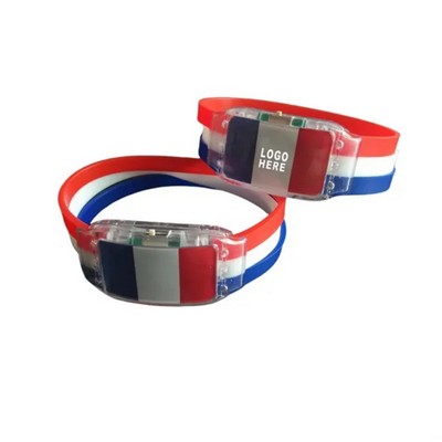 LED Glowing Flag Bracelet