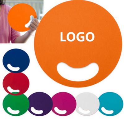 Round Handleless Polypropylene Advertising Fan