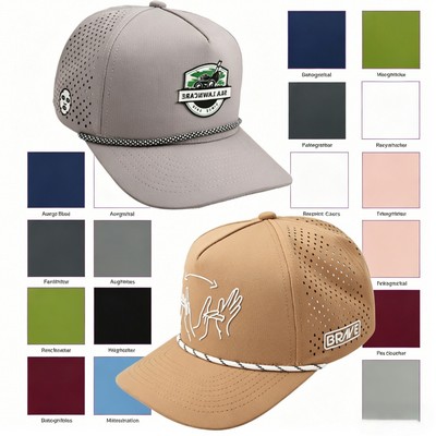 Perforated Performance Rope Snapback Hat