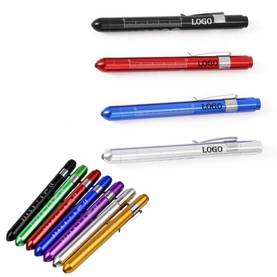 Portable LED Pen Light With Ballpoint Writing Tip