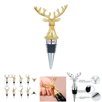 Reusable Deer Wine Bottle Stoppers