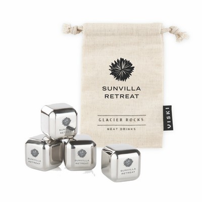 Viski® Glacier Rocks® Small Stainless Steel Cubes