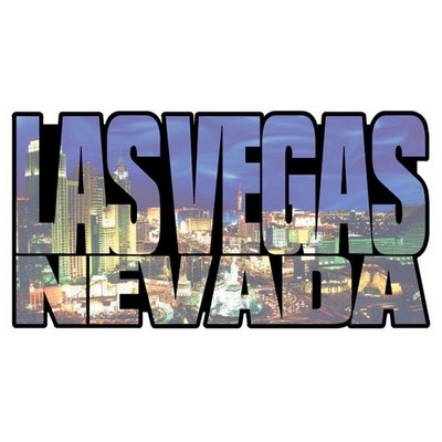 LV City Scape Magnet on Full Magnetic Back (4 Square Inch)