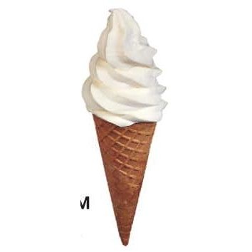 Ice Cream Cone Executive Magnet w/ Full Magnetic Back (8 Square Inch)