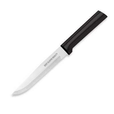 Stubby Butcher Knife w/Silver Handle