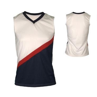 Adult Dazzle Cloth Multi Sport Jersey Shirt w/ 2 Color Front Contrast Panel