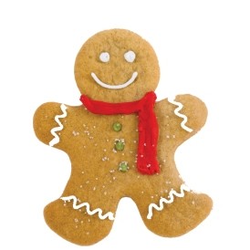 Gingerbread Man Promotional Magnet w/ Strip Magnet (6 Square Inch)