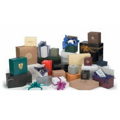 Gloss Colors on White 1 Piece Gift Box (8"x8"x4")