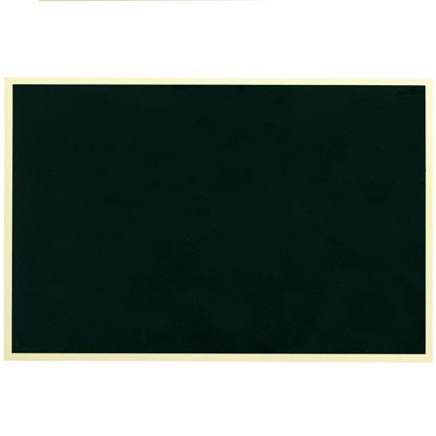 Black Screened Plate w/Gold Border & Adhesive Back (4" x 6)