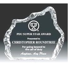 Iceberg Acrylic Award - Clear - 5-1/2"