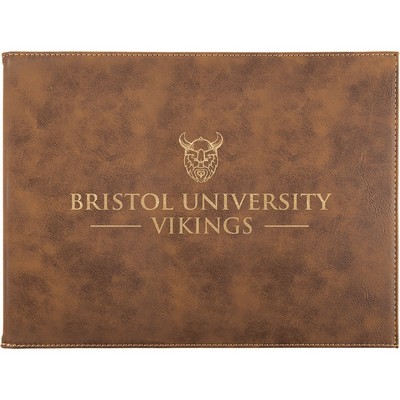 Rustic/Gold Leatherette Certificate Holder