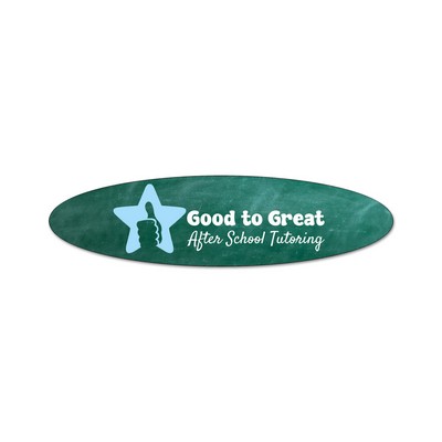 Oval 1.25" x 4.75" NoteKeeper™ Magnet 20 Mil