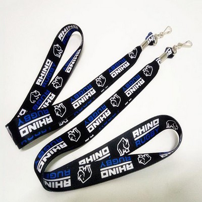 3/4'' Polyester Lanyard with Secure J-Hook