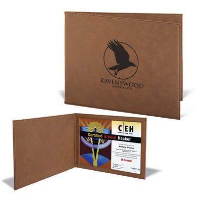 Leatherette Certificate Holder (Dark Brown)