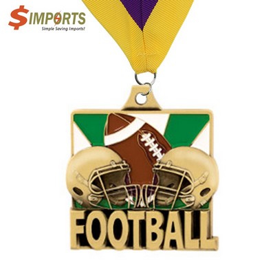 Soft Enamel Brass Medal (Simports)