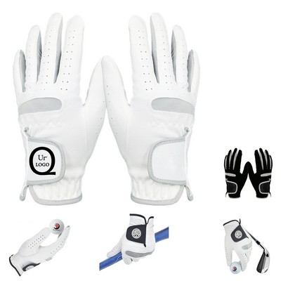 Microfiber Golf Glove for Men w/ Hook and Loop Closure
