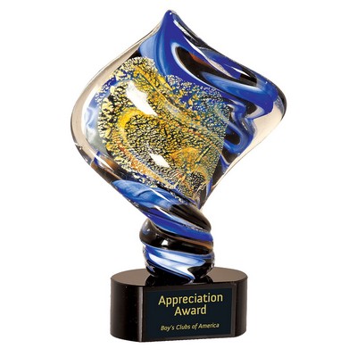 Diamond Twist Art Glass