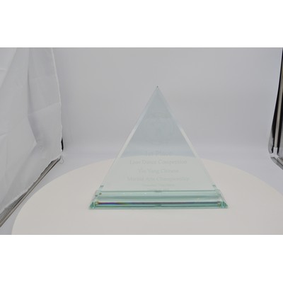 6" Triangle on Jade Base