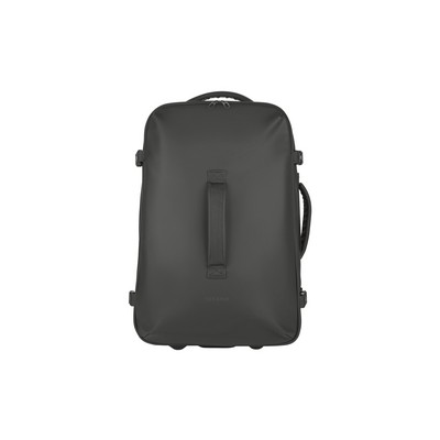 Gommo Designer Two-Wheeled Duffle Carry-On Trolley (Black)