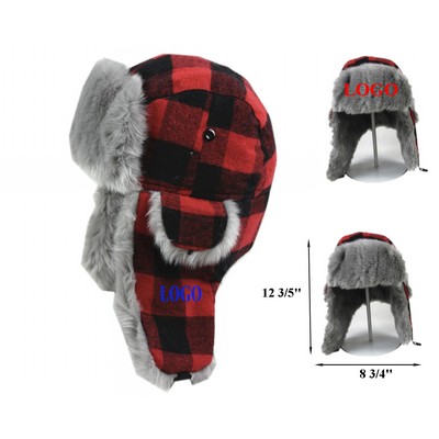 Winter Unisex Wind Resistant Ushanka Trooper Trapper Hat w/Earflaps