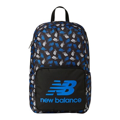New Balance Kids Black Printed Backpack Size 18.3 X 12.2 X4.3