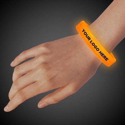 Orange Deluxe Triple Wide X-Large 9" Glow Bracelet