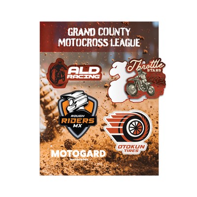 Sticker Sheets - 8.5"x11" or 11"x8.5" - White Vinyl