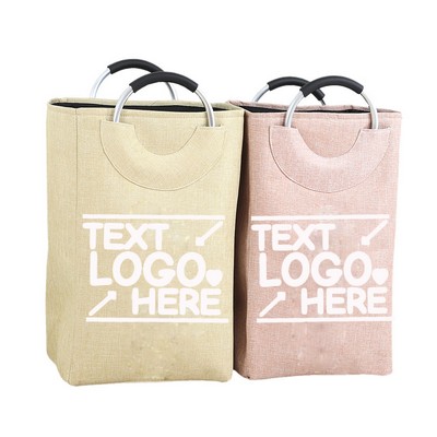 Folding Laundry Basket with Handle