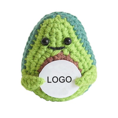 Avocado Mood Crochet Doll