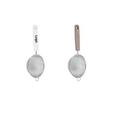 Stainless Steel Conical Kitchen Strainer with Heat Resistant Handle