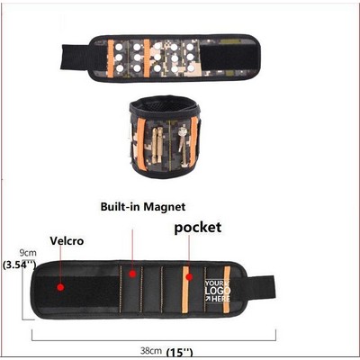 5-Row Magnetic Wristband With 15 Magnets