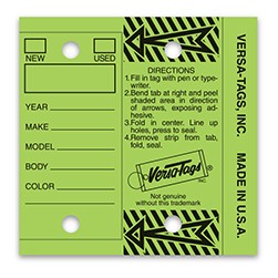 Lime Self-Protecting Key Tag