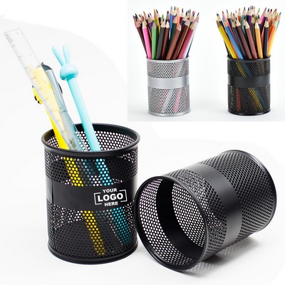 Branded Metal Mesh Pen Holder