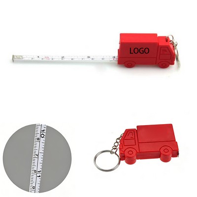Truck-Shaped Keychain Tape Measure
