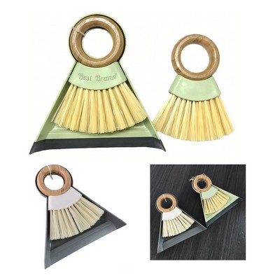 Mini Broom Dustpan Set With Circular Handle