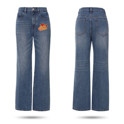 Women's Straight Leg Denim Jeans Pant