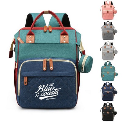 Diaper Backpack with Changing Port