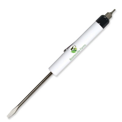 Pocket Screwdriver 1/8" Flat Tip Blade + Hex Bit Top FC