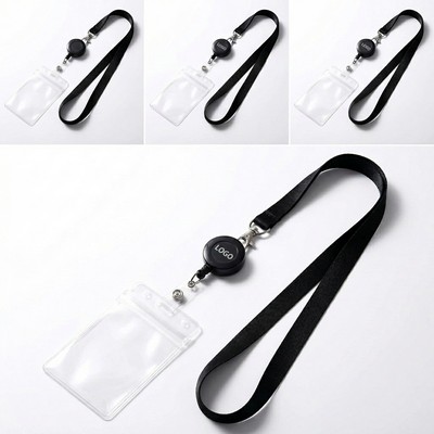 Retractable Badge Holders With Lanyard Clip