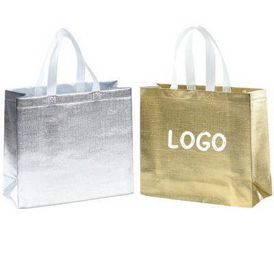 Metallic Laminated Non-Woven Tote