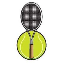 Tennis Ball & Racket Lapel Pin