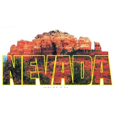 Red Rock Canyon Magnet w/ Full Magnetic Back (12 Square Inch)